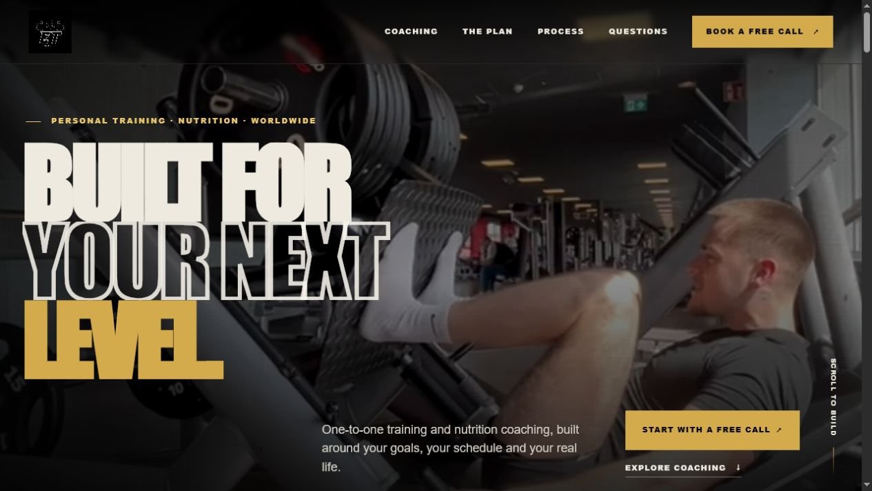 ET Coaching website homepage
